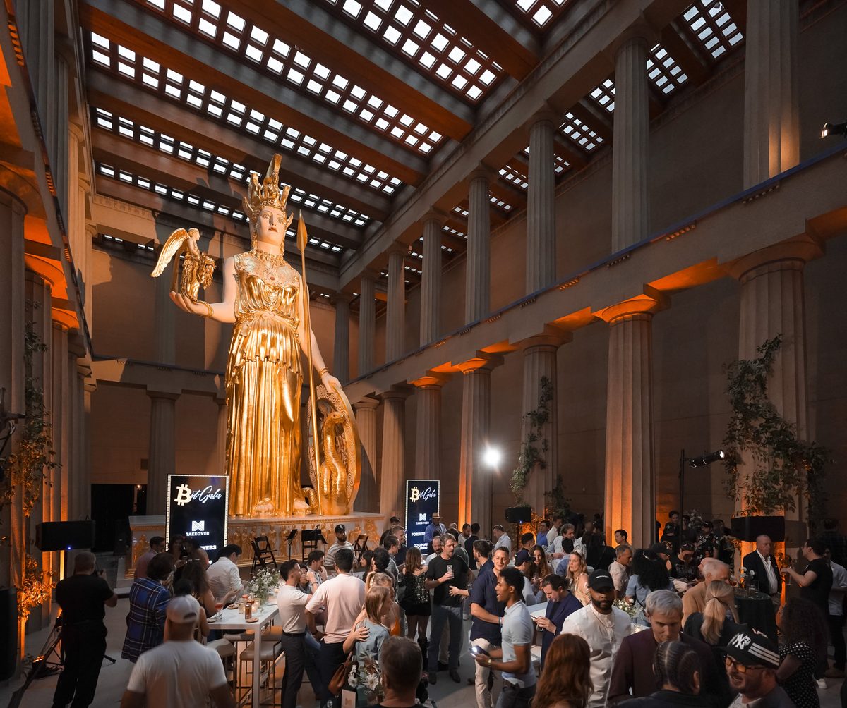 BitGala interior at the Nashville Parthenon